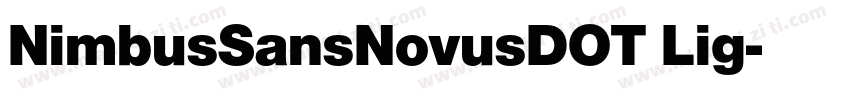 NimbusSansNovusDOT Lig字体转换